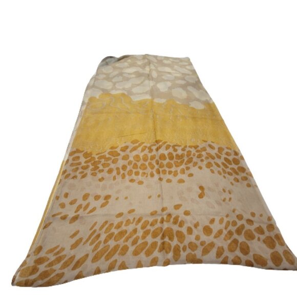 Beige Brown Viscose Scarf Wide Long Rectangular Very Soft Comfy- NEW - Picture 1 of 5